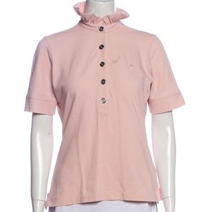 Burberry Polo with Peter Pan Collar